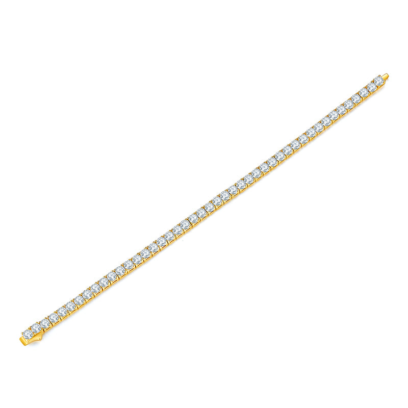 Unique Luxury Fashion Mosan Diamond S925 Silver Bracelet - view 4