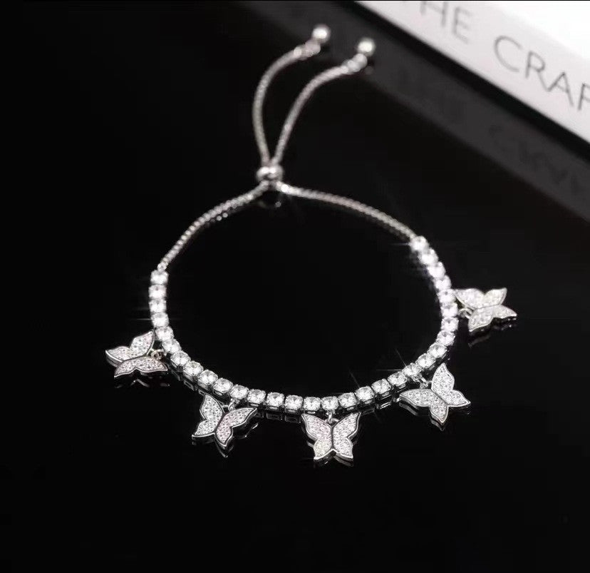 Multi Butterfly Bracelet Light Luxury Niche Micro-set Zircon - view 6