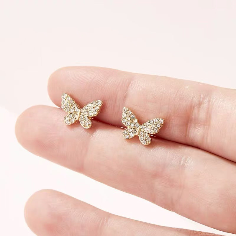 925 Silver Needle Internet Celebrity Same Style Gold Earrings Women's Light Luxury...