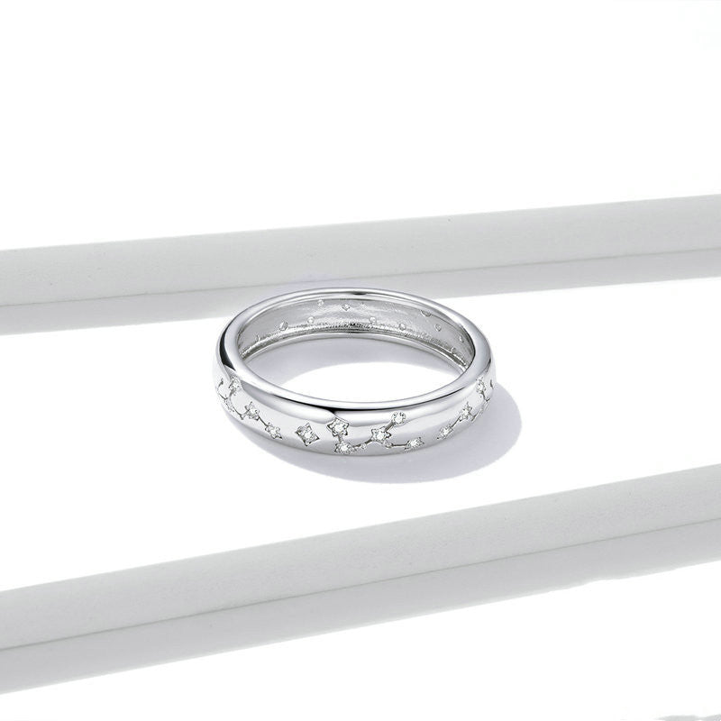 Celestial Silver Band Ring - product view 2