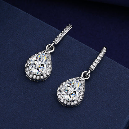 Drop zircon studs