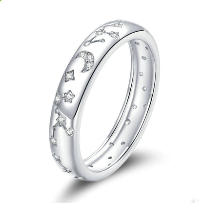 Celestial Silver Band Ring - product view 1