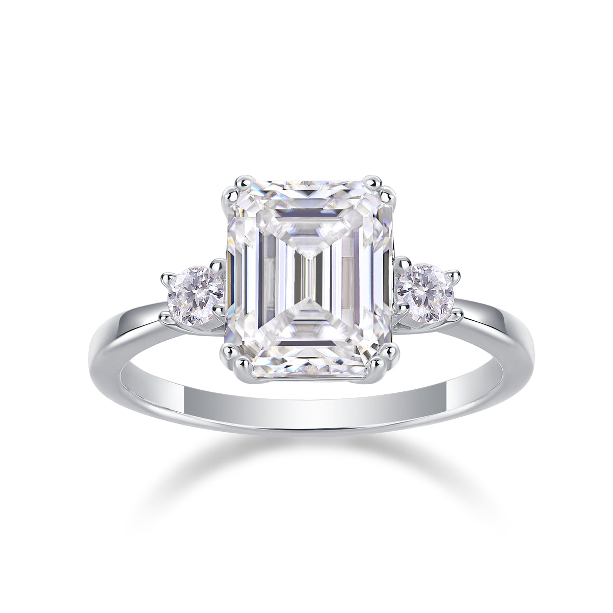 Baguette Diamond Ring Wedding Ring Luxury Moissanite - view 5