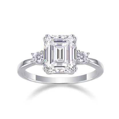 Baguette Diamond Ring Wedding Ring Luxury Moissanite - view 5