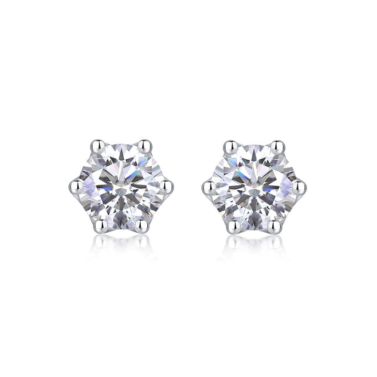 Freehand Flower Luxury Fashion Diamond Earrings Stud