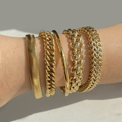 Stainless Steel Bracelet Electroplating Simple Style - view 2