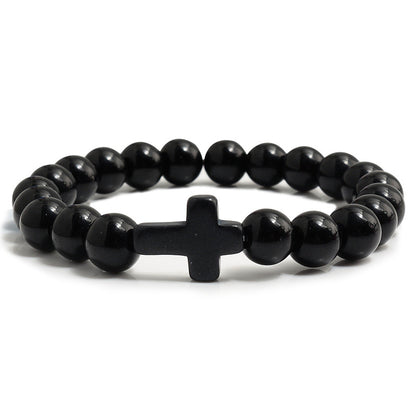 Blue Turquoise Cross Bracelet - view 4