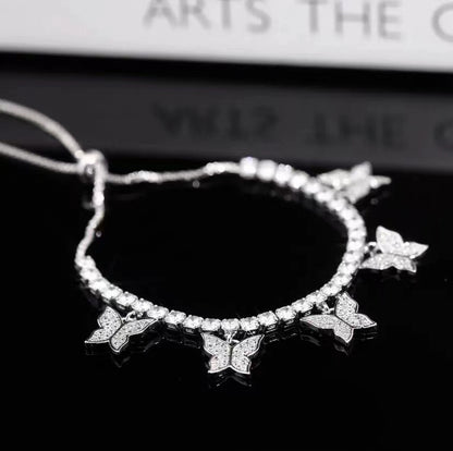 Multi Butterfly Bracelet Light Luxury Niche Micro-set Zircon - view 2