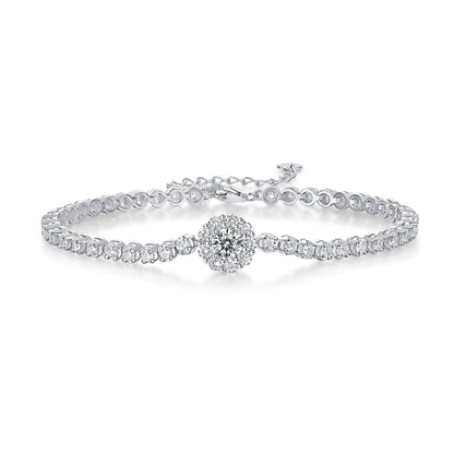 The Bridge Of Magpies Luxury Fashion Moissanite Silver Jewelry Bracelet - view 3