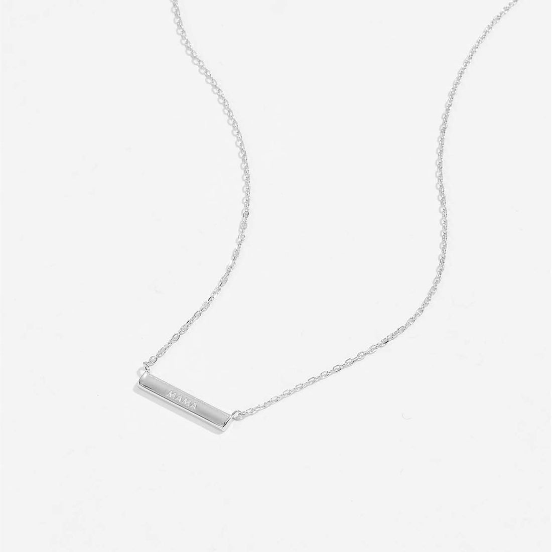 Horizontal Bar Necklace in Gold-Tone S925 Silver