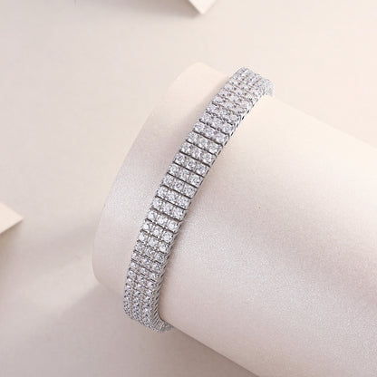 Chain Guanghua Luxury Fashion Mosan Diamond S925 Silver Bracelet Comparable To Natural Diamonds - view 4