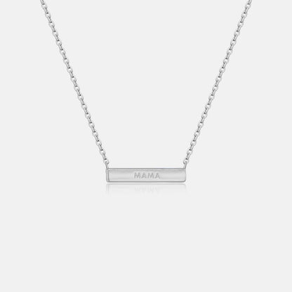 Horizontal Bar Necklace in Gold-Tone S925 Silver - view 5