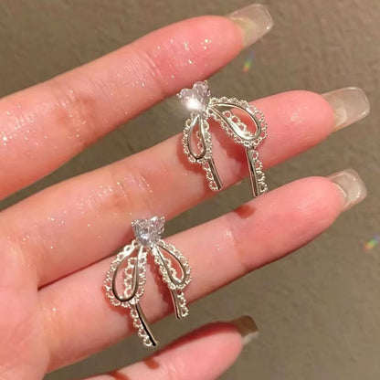 925 Silver Needle Internet Celebrity Same Style Gold Earrings Women's Light Luxury...