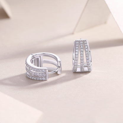 Human March Luxury Fashion Diamond Earrings Stud - view 3