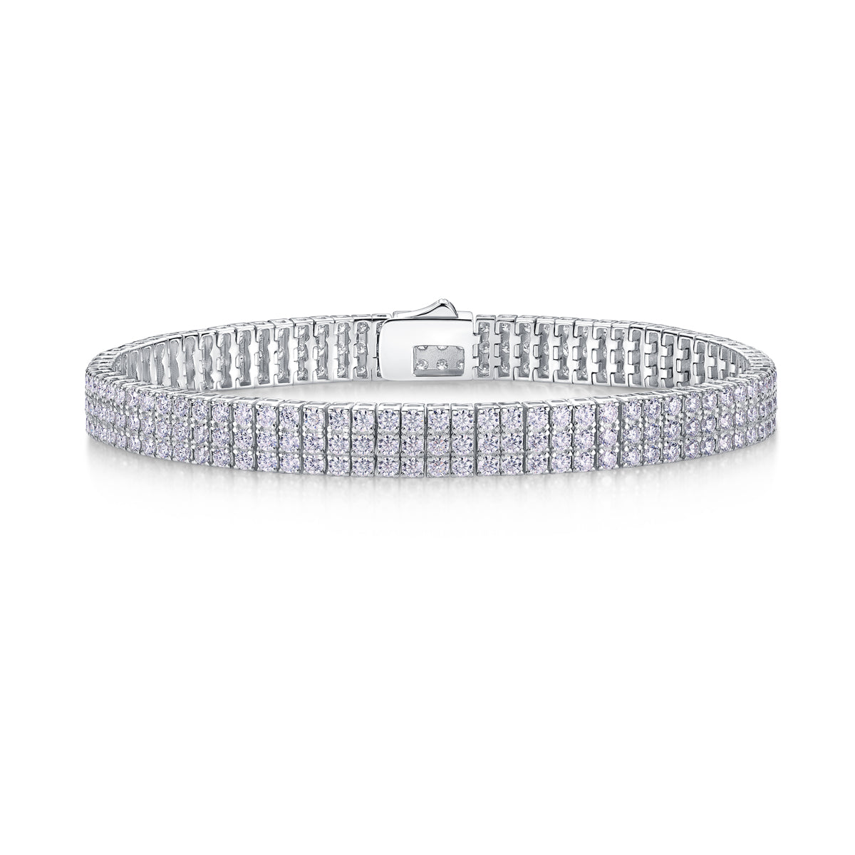 Chain Guanghua Luxury Fashion Mosan Diamond S925 Silver Bracelet