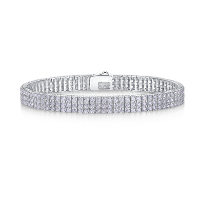 Chain Guanghua Luxury Fashion Mosan Diamond S925 Silver Bracelet