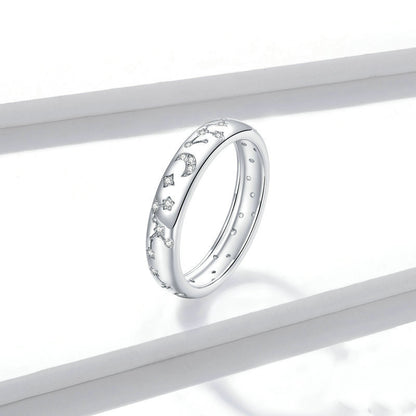 Celestial Silver Band Ring - product view 3